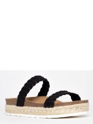 BACKSUN Klapki "Pise" w kolorze czarnym rozmiar: 42. Czarne klapki damskie Backsun, bez wzorów, z otwartym noskiem, bez obcasa, bez zapięcia. Za 195.99 zł.