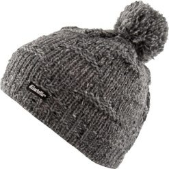 Czapka Eisbär Wm Netta Pompon damska — ciepła, 48 cm. Szare czapki damskie Eisbär, na zimę, bez wzorów, z materiału. Za 145.99 zł.