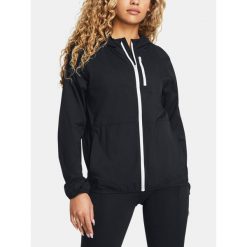 Kurtka do biegania damska Under Armour Phantom Windbreaker. Czarne kurtki damskie Under Armour, m, bez wzorów, bez kaptura. Za 421.60 zł.