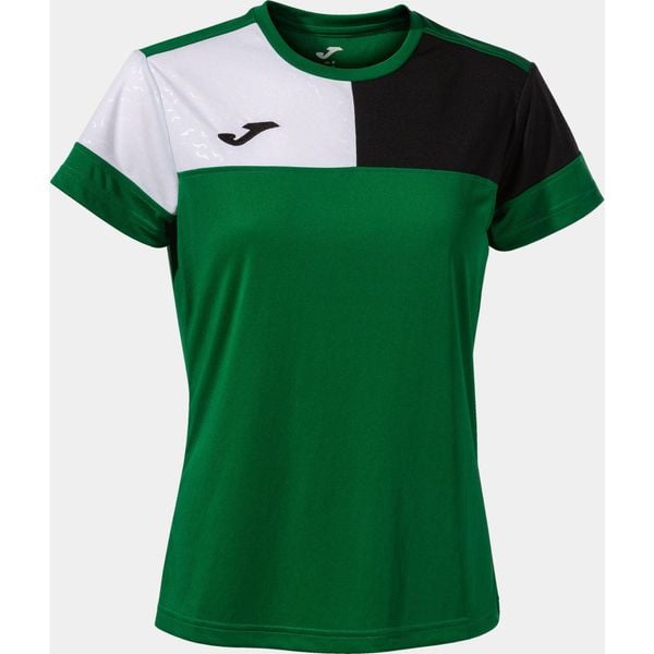 Damska koszulka Joma Camiseta Manga Sky Zielono-Czarna XS. Białe koszulki damskie Joma, xs, bez wzorów, bez kołnierzyka, bez ramiączek. Za 153.99 zł.