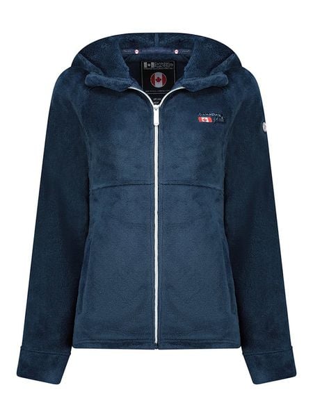 Canadian Peak Kurtka polarowa "Ulotteak" w kolorze granatowym rozmiar: M. Niebieskie kurtki damskie Canadian Peak, m, bez wzorów, z materiału, bez kaptura. Za 143.90 zł.