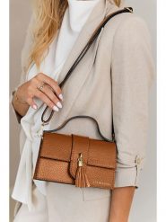 Lia Biassoni Skórzana torebka w kolorze jasnobrązowym - 20 x 13 x 6 cm rozmiar: onesize. Brązowe torebki klasyczne damskie Lia Biassoni, z materiału, przez ramię, bez dodatków. Za 217.99 zł.