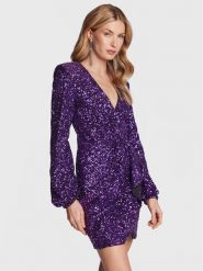 Pinko Sukienka koktajlowa Burano 100130 Y5LQ Fioletowy Regular Fit. Fioletowe sukienki damskie Pinko, bez wzorów, z syntetyku, wizytowe, bez ramiączek. Za 3,059.00 zł.