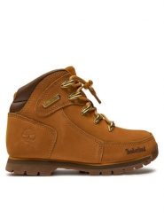 Timberland Trapery Euro Rock TB0A43QR2311 Brązowy. Brązowe buty zimowe chłopięce Timberland, z nubiku, bez zapięcia. Za 439.99 zł.