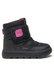 Geox Śniegowce Willaboom J46HWC 0FU54 C0922 S Czarny. Czarne kozaki dziewczęce Geox, bez wzorów, z materiału, bez obcasa, bez zapięcia. Za 259.99 zł.