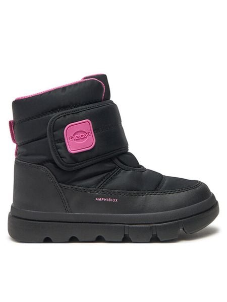 Geox Śniegowce Willaboom J46HWC 0FU54 C0922 S Czarny. Czarne kozaki dziewczęce Geox, bez wzorów, z materiału, bez obcasa, bez zapięcia. Za 259.99 zł.