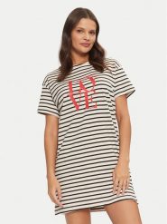 Hunkemöller Koszula nocna 206554 Kolorowy Regular Fit. Koszule nocne i halki Hunkemöller, bez wzorów, z bawełny, bez ramiączek. Za 59.99 zł.