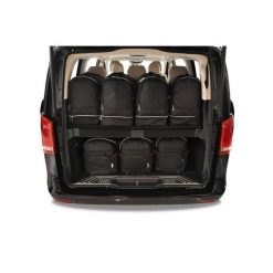 Torby Do Bagażnika Mercedes-Benz V Long 2015+ 7Szt Kjust. Czarne torby podróżne KJUST, bez wzorów. Za 2,010.00 zł.