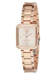 U.S. Polo Assn. Zegarek kwarcowy w kolorze różowozłotym rozmiar: onesize. Czerwone, analogowe zegarki damskie U.S. Polo Assn., metalowe. Za 322.73 zł.