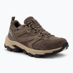 Buty trekkingowe damskie Jack Wolfskin Vojo Tour Texapore Low. Brązowe obuwie trekkingowe damskie Jack Wolfskin, bez zapięcia. W wyprzedaży za 504.10 zł.