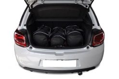 Torby Do Bagażnika Citroen Ds3 Hatchback 2009-2016 3Szt Kjust. Czarne torby podróżne KJUST, bez wzorów, z kauczuku. Za 761.00 zł.