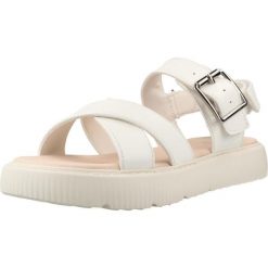 Sandały GEOX J SANDAL KODETTE Biały. Białe sandały damskie Geox, bez wzorów, z syntetyku, bez obcasa, bez zapięcia. Za 242.99 zł.