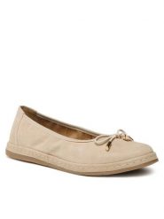 Lasocki Baleriny WI16-SPAROW-06 Beżowy. Brązowe balerinki damskie Lasocki, bez wzorów, ze skóry. Za 99.99 zł.