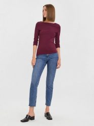 Vero Moda Koszulka "Panda" w kolorze fioletowym rozmiar: M. Różowe koszulki damskie Vero Moda, m, bez wzorów, bez kołnierzyka, bez ramiączek. Za 70.24 zł.