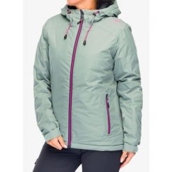Kurtka ocieplana damska CMP Jacket Fix Hood Teemo. Zielone kurtki damskie CMP, bez wzorów, bez kaptura. Za 328.99 zł.