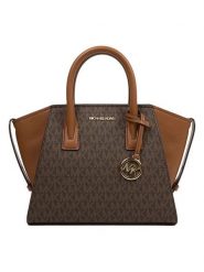 Michael Kors Torebka w kolorze brązowo-jasnobrązowym - 31 x 19 x 13 cm rozmiar: onesize. Brązowe torebki klasyczne damskie Michael Kors, z materiału, przez ramię, bez dodatków. Za 774.99 zł.