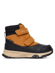 Tommy Hilfiger Śniegowce Velcro Bootie T1X5-34134-1592 D Czarny. Czarne buty zimowe chłopięce Tommy Hilfiger, ze skóry, bez zapięcia. Za 389.99 zł.