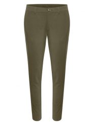 CULTURE Spodnie chino "Alpha" w kolorze khaki rozmiar: 42. Brązowe spodnie materiałowe damskie Culture, bez wzorów. Za 141.52 zł.