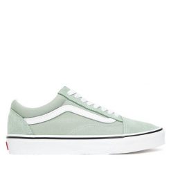 Tenisówki Vans. Zielone trampki damskie Vans, bez wzorów, bez zapięcia. Za 309.99 zł.
