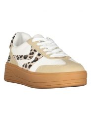 Geographical Norway Sneakersy "Oleopar" w kolorze beżowo-biało-jasnobrązowym rozmiar: 41. Brązowe obuwie sportowe damskie Geographical Norway, bez zapięcia. Za 86.99 zł.