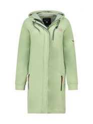 Geographical Norway Płaszcz polarowy "Timothe" w kolorze miętowym rozmiar: M. Zielone płaszcze damskie Geographical Norway, m, bez wzorów, z polaru, bez kaptura. Za 144.58 zł.