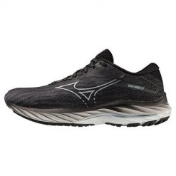 Buty do biegania damskie Mizuno Wave Rider 27 W. Czarne obuwie sportowe damskie Mizuno, z materiału, bez zapięcia, do biegania, mizuno wave. Za 558.00 zł.