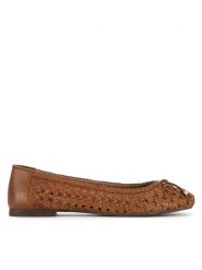Lasocki Baleriny WI45-550-01 Brązowy. Brązowe balerinki damskie Lasocki, bez wzorów, ze skóry. Za 199.99 zł.