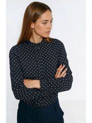 Nife Bluzka w kolorze czarnym rozmiar: 34. Czarne bluzki damskie Nife, bez wzorów, bez kołnierzyka, bez ramiączek. Za 123.82 zł.