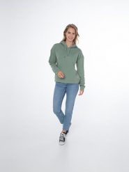 Bluza damska Protest NXGANHA hoody. Zielone bluzy damskie Protest, s, bez wzorów, z dzianiny, z kapturem. Za 259.90 zł.
