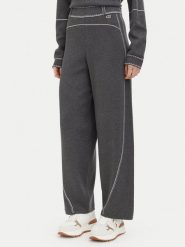Liu Jo Sport Spodnie dzianinowe TF6077 MS59L Szary ciemny Regular Fit. Szare spodnie materiałowe damskie Liu Jo Sport, l, bez wzorów, z dzianiny. Za 769.99 zł.