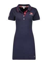 Canadian Peak Sukienka polo "Katcheak" w kolorze granatowym rozmiar: XXL. Niebieskie sukienki damskie Canadian Peak, bez wzorów, z bawełny, bez ramiączek. Za 100.99 zł.
