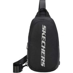 Saszetka na ramię Skechers. Czarne nerki i saszetki damskie Skechers, bez wzorów. Za 87.99 zł.