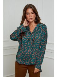 L'armoire de Suzette Bluzka w kolorze zielono-brązowym rozmiar: 34/36. Zielone bluzki damskie L'armoire de Suzette, l, bez wzorów, klasyczne, bez kołnierzyka, bez ramiączek. Za 69.42 zł.