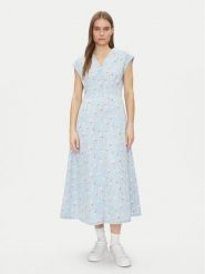 Gap Sukienka koszulowa 731352-00 Błękitny Regular Fit. Niebieskie sukienki damskie GAP, bez wzorów, z bawełny, bez ramiączek. Za 259.99 zł.