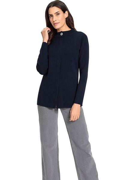 WITT WEIDEN Sweter w kolorze granatowym rozmiar: 42. Niebieskie swetry klasyczne damskie WITT WEIDEN, ze splotem, bez kołnierzyka. Za 83.42 zł.