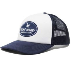 Czapka Trucker - Pikowana / Rozmiar uniwersalny (Granatowy). Niebieskie czapki z daszkiem damskie SURF MONKEY, z aplikacjami, z poliesteru. Za 159.95 zł.