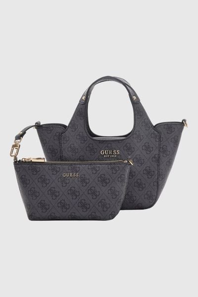 GUESS Czarna torebka damska Calista 2 In 1 Mini. Czarne torebki klasyczne damskie Guess, ze skóry ekologicznej, duże, bez dodatków. W wyprzedaży za 358.99 zł.