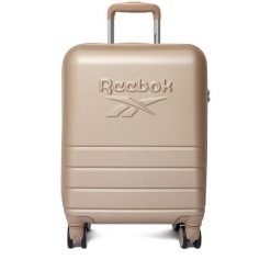 Walizka kabinowa Reebok. Brązowe walizki Reebok, bez wzorów. Za 259.99 zł.