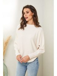 Soft Cashmere Sweter w kolorze kremowym rozmiar: 34/36. Brązowe swetry klasyczne damskie Soft Cashmere, bez kołnierzyka. Za 135.95 zł.