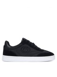 Guess Sneakersy FLTJAC LEA12 Czarny. Czarne obuwie sportowe damskie Guess, ze skóry, bez zapięcia. Za 494.99 zł.