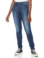 Lee Dżinsy "Legendary" - Skinny fit - w kolorze granatowym rozmiar: W30/L33. Niebieskie jeansy damskie Lee, z podwyższonym stanem. Za 74.63 zł.