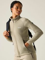 Regatta Kurtka polarowa "Malana" w kolorze beżowym rozmiar: 42. Brązowe kurtki damskie Regatta, bez wzorów, z polaru, bez kaptura. Za 144.58 zł.