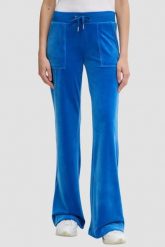 JUICY COUTURE Chabrowe spodnie dresowe damskie Layla Low Rise, Rozmiar XS. Niebieskie spodnie dresowe damskie Juicy Couture, s, bez wzorów, z dresówki. W wyprzedaży za 322.99 zł.