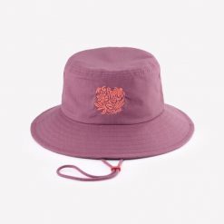 Kapelusz turystyczny Quechua Hike 100. Fioletowe kapelusze damskie FORCLAZ, bez wzorów, z bawełny, sportowe. Za 39.99 zł.