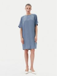 Bruuns Bazaar Sukienka codzienna Gigi BBW3477N Niebieski Loose Fit. Niebieskie sukienki damskie Bruuns Bazaar, bez wzorów, z wiskozy, bez ramiączek. Za 239.99 zł.