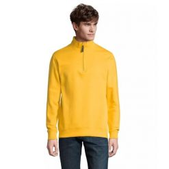 Bluza z kołnierzem i zapięciem Sol's Stan. Żółte bluzy damskie SOL'S, m, bez wzorów, z bawełny, bez kaptura. Za 127.50 zł.