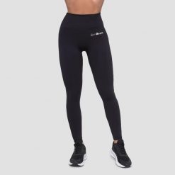 Legginsy damskie fitness z wysokim pasem czarne Essence. Czarne legginsy damskie GYMBEAM, xl, bez wzorów, z elastanu. Za 85.90 zł.