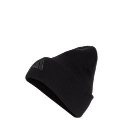 Czapka LIVERPOOL FC WOOLIE. Czarne czapki damskie Adidas, na zimę, bez wzorów, z dzianiny. Za 119.00 zł.