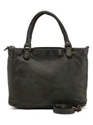 Melina C Skórzana torebka w kolorze ciemnozielonym - 38 x 28 x 18 cm rozmiar: onesize. Zielone torebki klasyczne damskie Melina C, z materiału, przez ramię, bez dodatków. Za 565.99 zł.