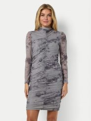 Noisy May Sukienka codzienna Iggy 27031596 Szary Slim Fit. Szare sukienki damskie Noisy may, bez wzorów, z syntetyku, bez ramiączek. Za 109.99 zł.
